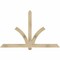 Ekena Millwork Redmond Rough Sawn Timber Gable Bracket, Douglas Fir, 72"W x 45"H x 4"D x 4"F, 15/12 Pitch GBW072X45X0404RED00RDF - alternate 1